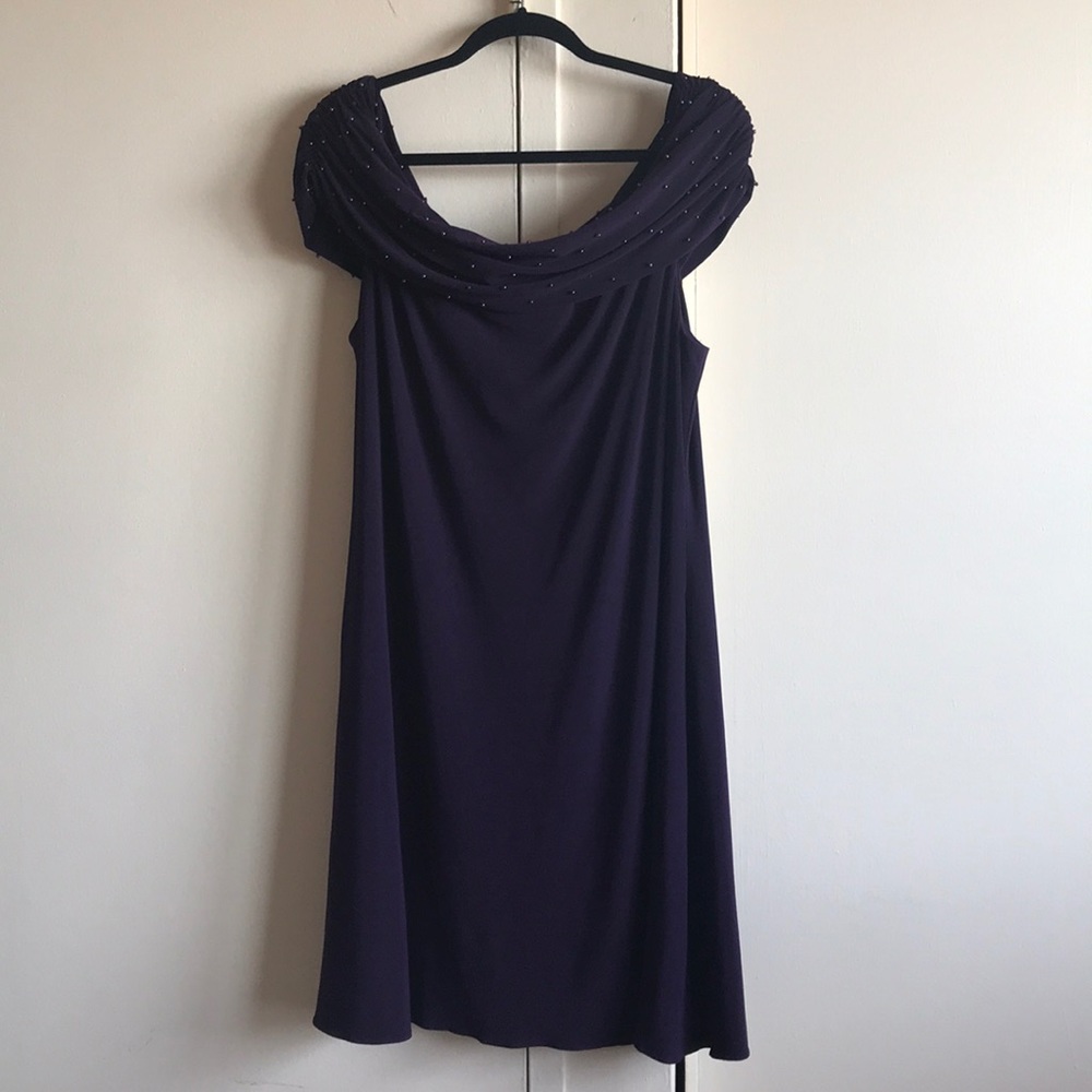 A formal purple dress